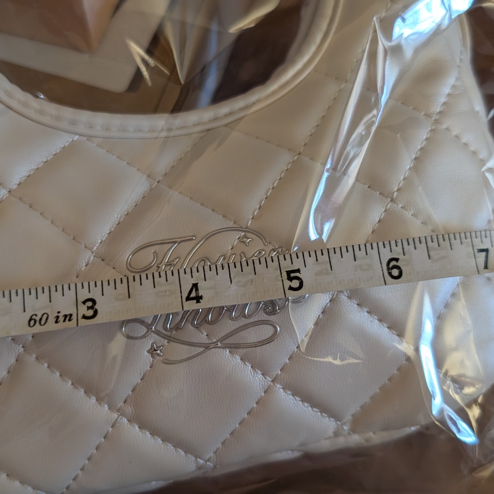 Quilted Cream Mini Bag - Picture 4 of 5